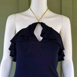 💙🐎💙Ralph Lauren navy blue halter dress💙🐎